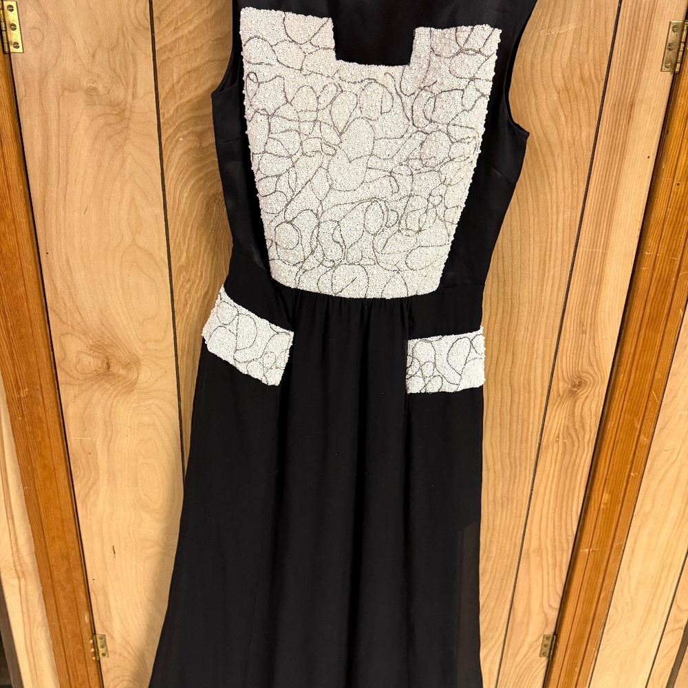 Sally LaPointe Long Silk Gown Dress 6
